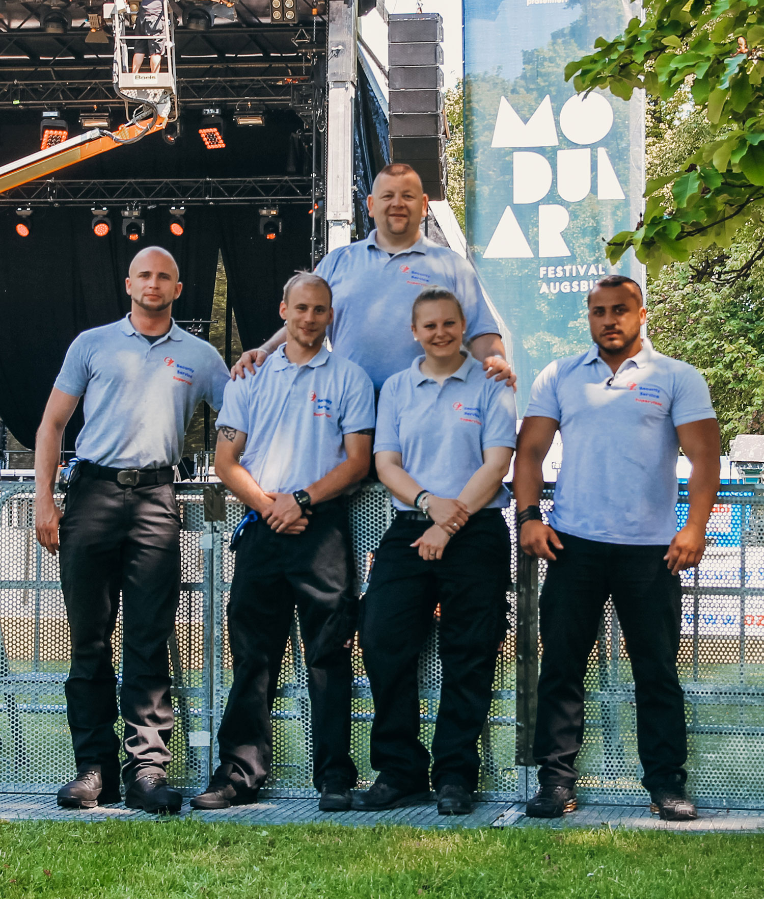 Das OZ Security Team bei einer Veranstaltung